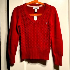 Old Navy Kids NWT red cable knit sweater